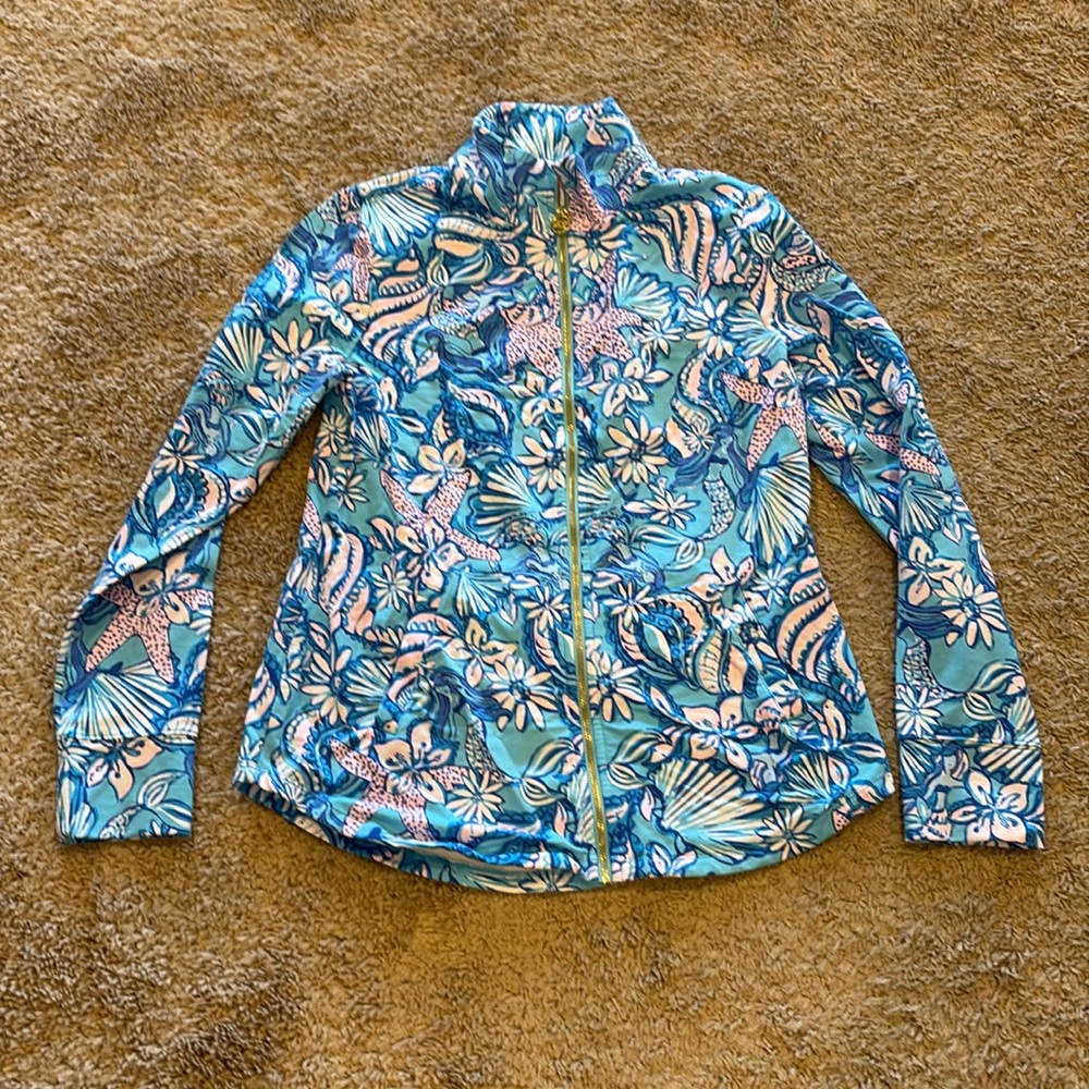 Lilly Puliter full zip printed sweatshirt